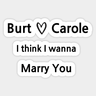 Glee/Burt&Carole Sticker